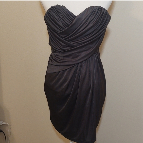 Express Dresses & Skirts - Express Gray Strapless Dress
